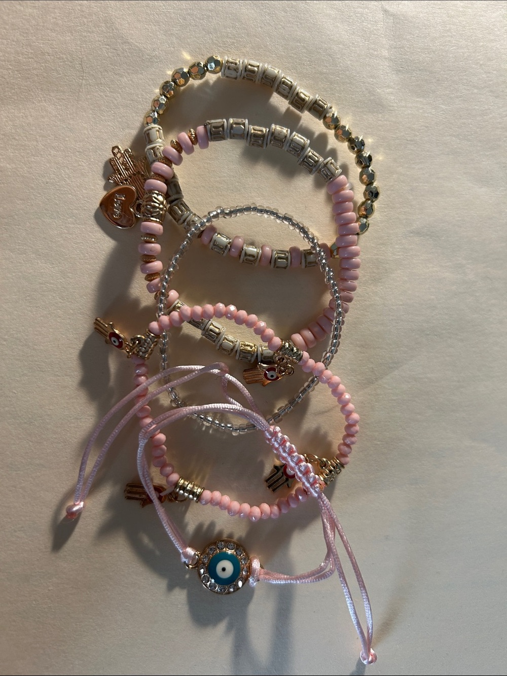 Evil eye bracelet set